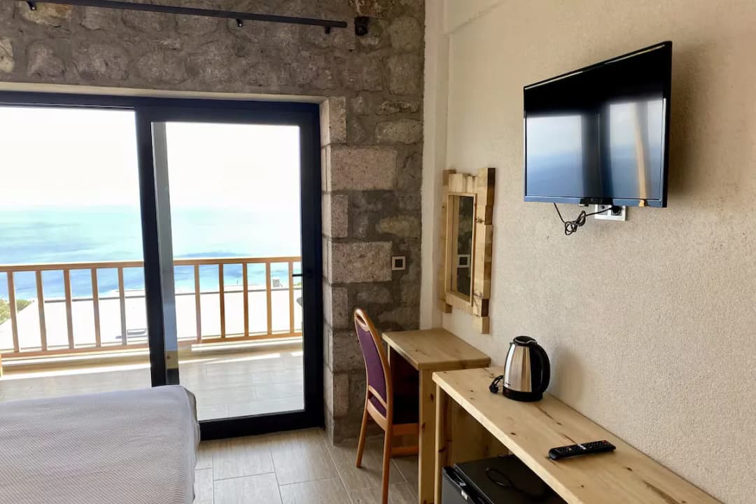 Deluxe Tam Deniz Manzaralı oda - banyo